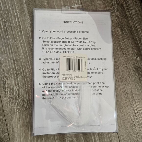 60 printable cards ribbons blank invitation greeting blue boy baby teen gingham - Picture 3 of 3